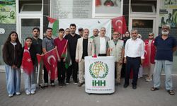 Libya'da gözaltındaki 'Sumud Filosu' aktivistleri için Samsun'da basın açıklaması yapıldı