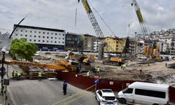 Ordu'da devrilen iş makinesinin operatörü yaralandı