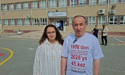 Samsun'da 63 yaşındaki Adem Topçuoğlu 45. kez üniversite sınavına girdi