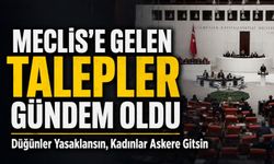 Düğünler Yasaklansın, Kadınlar Askere Gitsin: Meclis’e Gelen Talepler Gündem Oldu