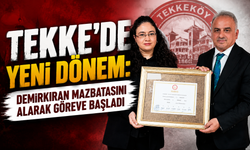 Demirkıran mazbatasını alarak göreve başladı: Tekke’de yeni dönem