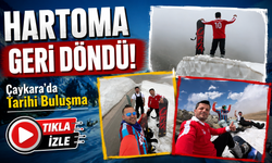 Çaykara’da Unutulmaya Yüz Tutan Hartoma Geleneği Snowboard İle Yeniden Canlandırıldı