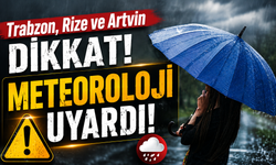 Meteoroloji Karadeniz’de Uyarı Verdi:  Trabzon, Rize ve Artvin Dikkat!