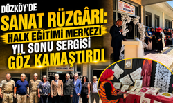 Düzköy’de Halk Eğitimi Sergisi Göz Kamaştırdı