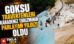 Göksu Travertenleri’ne Ziyaretçi Akını! 2 Ayda 40 Bin Kişi Bölgeye Geldi