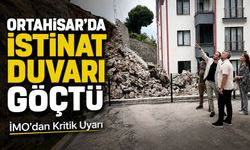 Ortahisar Karşıyaka’da 12 Metrelik İstinat Duvarı Göçtü, İmo’dan Ciddi Uyarılar Geldi