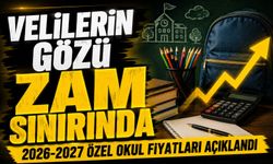 Velilerin Gözü Zam Sınırında:; 2026-2027 Özel Okul Fiyatları Açıklandı
