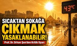 Prof. Dr. Orhan Şen’den Kritik Uyarı: “Sıcaktan Sokağa Çıkmak Yasaklanabilir!”