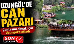 Uzungöl’de Can Pazarı; Çantasını Almak İçin Göle Atlayan Genç Akıntıya Kapılarak Kayboldu