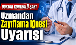 Uzmandan Zayıflama İğnesi Uyarısı: Doktor Kontrolü Şart