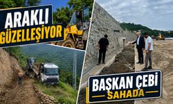 Araklı'da Hizmet Seferberliği! Yol, Altyapı ve Sahilde Yoğun Mesai Devam Ediyor