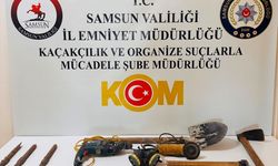 Binada çukur kazarak define arayan 4 şüpheli yakalandı
