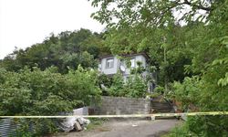 Giresun'da heyelan nedeniyle bir evde hasar oluştu