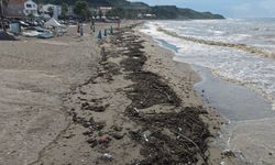 Karadeniz'de sağanağın ardından denizin rengi değişti