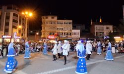 Samsun'da 36. Uluslararası Halk Oyunları Festivali kapsamında ilçe gösterisi yapıldı