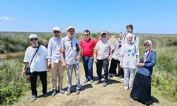 Samsun'da görme engelliler ve aileleri Kızılırmak Deltası Kuş Cenneti'ni gezdi