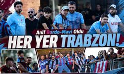 Trabzonspor Taraftarı Anif’i Bordo-Maviye Boyadı, Futbolculara Sevgi Seli Yaşandı