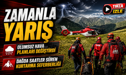Rize'de Dağcı Operasyonu! Verçenik'te Saatler Süren Kurtarma