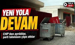 Chp’den İstifa Ettiler, Parti Tabelasını Çöpe Attılar