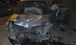 Kelkit’te Bisikletliye Çarpmamak İsterken Kaza Yaptı