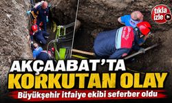 Akçaabat’ta Göçük Altında Kalan İşçiyi Büyükşehir İtfaiye Ekipleri Kurtardı