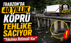 Trabzon’da Ayaklarının Betonu Dökülen Köprü Vatandaşları Korkutuyor: İşte O Görüntüler...