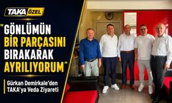 Gürkan Demirkale’den Taka Gazetesine Veda Ziyareti; "Gönlümün Bir Parçasını Bırakıyorum"