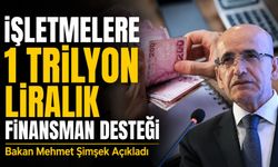 Bakan Mehmet Şimşek Açıkladı; İşletmelere 1 Trilyon Liralık Finansman Desteği