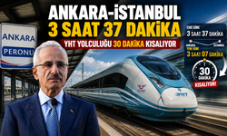 Ankara-İstanbul YHT Yolculuğu 3 Saat 37 Dakikaya İnecek