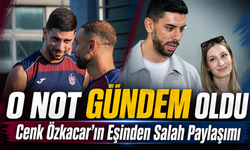 Trabzonsporlu Yıldız Cenk Özkacar’ın Eşinden Salah Paylaşımı; O Not Gündem Oldu