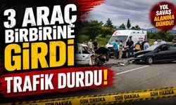Vakfıkebir’de Zincirleme Trafik Kazası: 3 Otomobil Çarpıştı, 8 Kişi Yaralandı