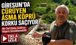 Giresun’da Çürüyen Asma Köprü Korku Saçıyor; “Bir Sel Daha Gelirse Köprü Sürüklenebilir”