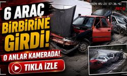 Trabzon’da 6 Araç Birbirine Girdi: Zincirleme Kazanın O Anları Kamerada