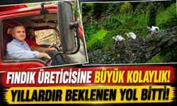 Yomra’da fındık üreticilerine büyük kolaylık: Yeni yol tamamlandı