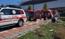 Samsun'da UMKE Haftası'nda tramvay kazasına müdahale tatbikatı yapıldı