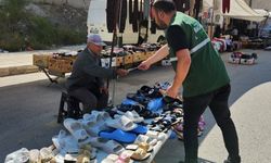 Halk pazarında bağımlılıklara karşı farkındalık çalışması