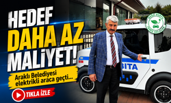 Araklı Belediyesi elektrikli araca geçti: Hedef daha az maliyet