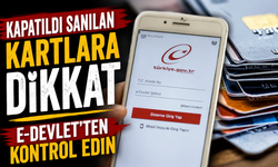 Kapatıldı Sanılan Kredi Kartlarına Dikkat: e-Devlet’ten Kontrol Edin