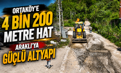 Araklı Ortaköy’de 4 bin 200 metrelik içme suyu hattı tamamlandı