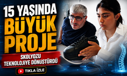 Trabzon’da 15 yaşındaki öğrenci skolyoz için sensörlü ayakkabı geliştirdi