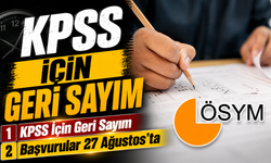 KPSS Ortaöğretim başvuruları için geri sayım başladı