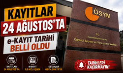 Üniversite e-Kayıt 24 Ağustos’ta başlıyor: İşte 2026 kayıt takvimi