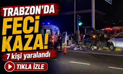 Trabzon’da İki Araç Çarpıştı: 7 Kişi Yaralandı