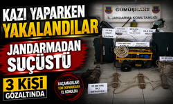 Gümüşhane’de Kaçak Kazıya Suçüstü: 3 Kişi Yakalandı