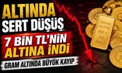 Altın yatırımcısına hafta sonu şoku: Gram altın 7 bin TL’nin altına indi