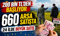 200 Bin TL’den Başlayan Arsalar Satışta: 24 İlde 660 Taşınmaz