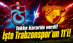 Trabzonspor’un Göztepe maçı ilk 11’i açıklandı: Fatih Tekke’den dikkat çeken Onuachu kararı