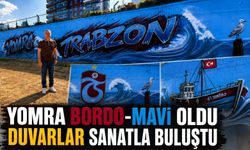 Yomra’da Liman Bölgesi Bordo-Maviye Büründü: Duvarlar Sanatla Buluştu