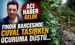 Bölgemizde fındık bahçesinde korkunç kaza: Acı Haber Geldi!