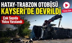 Hatay-Trabzon Otobüsü Kayseri’de Devrildi: Çok Sayıda Yolcu Yaralandı